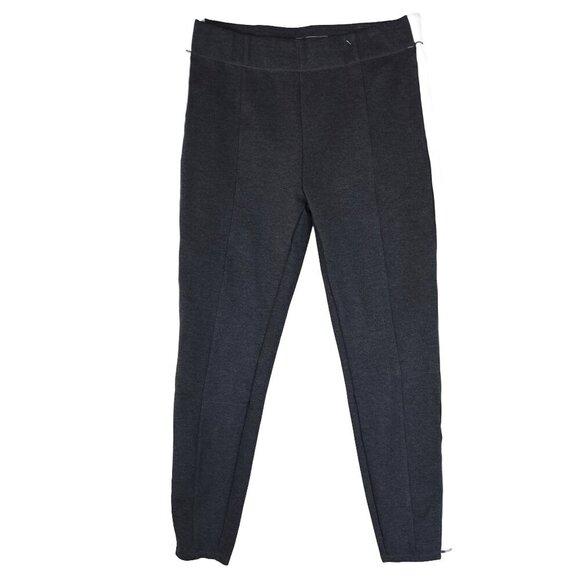 Abercrombie & Fitch Track Leggings L Gray White Side Stripe Modern Slim Joggers - Picture 3 of 8